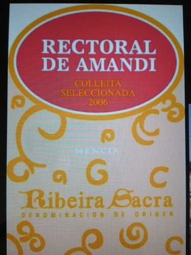 Rectoral de Amandi Colleita Seleccionada Ribeira Sacra Mencia