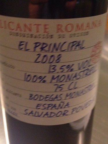 Alicante Romana El Principal Monastrell