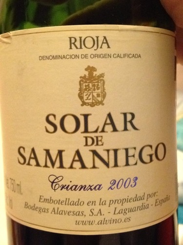 Solar de Samaniego Rioja Gran Reserva