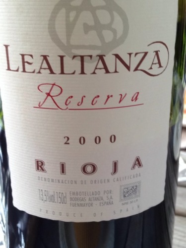 Lealtanza Rioja Reserva