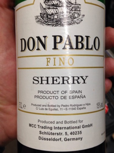 Don Pablo Golden Sherry