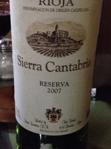 埃古伦陈酿干红Sierra Cantabria Reserva