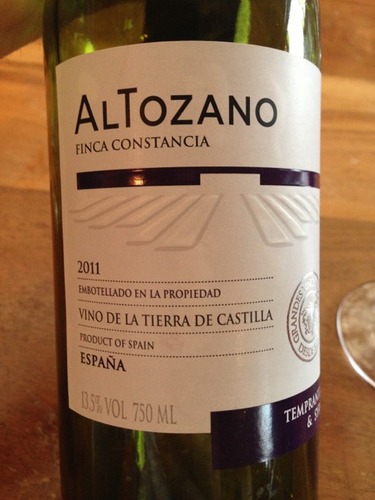 Finca Constancia Altozano Vino De La Tierra De Castilla Tempranillo