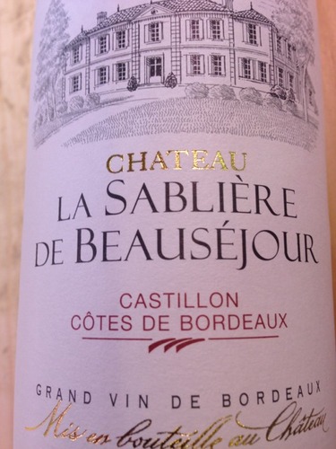博塞拉干红Chateau La Sabliere De Beausejour