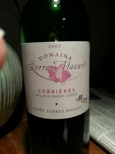  Domaine Serres Mazard  Cuvée Serres Mazard Corbieres