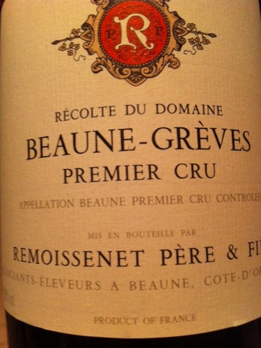 雷穆父子格雷夫园干红Remoissenet Pere & Fils Beaune-Greves Premier Cru