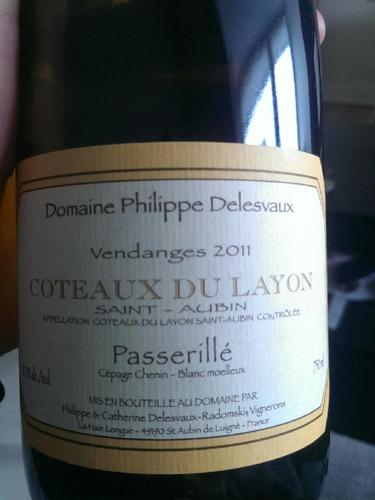 Passerillé Saint-Aubin Coteaux Du Layon Moelleux Chenin-Blanc