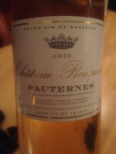 洛克城堡贵腐甜白Chateau Rouquette Sauternes