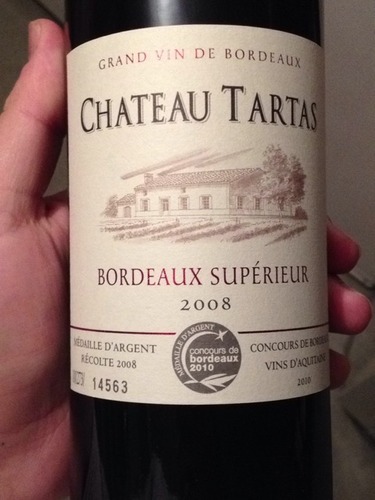 Chateau Tartas Bordeaux Supérieur