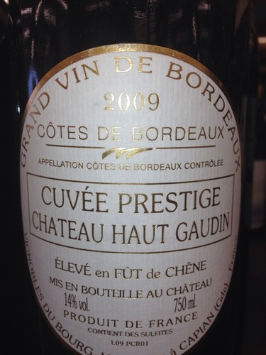 Cuvee Prestige Côtes De Bordeaux