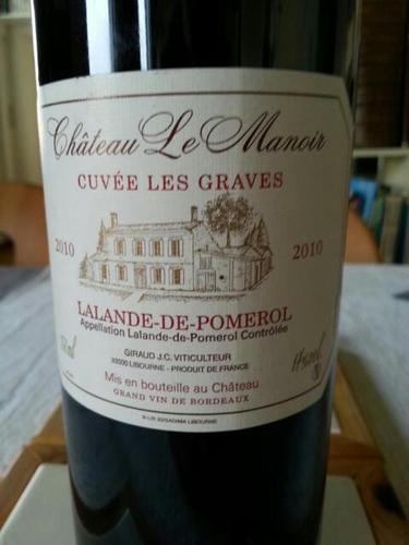 Chateau Le Manoir Cuvee Les Graves