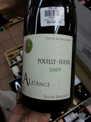 丹玛巴若酒庄普伊富赛联姻园干白Daniel & Julien Barraud Pouilly-Fuisse Alliance Vieilles Vignes