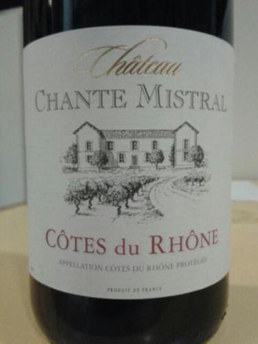 埃迪米斯特拉尔隆河丘干红Chateau Chante Mistral Cotes du Rhone