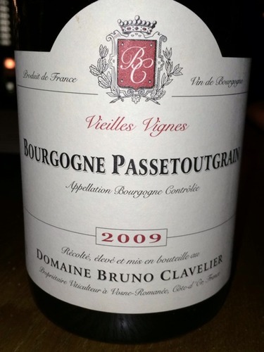 布诺·克维耶勃艮第丰实干红Domaine Bruno Clavelier Bourgogne Passetoutgrains