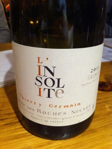 新石酒庄英索利干白Thierry Germain Domaine des Roches Neuves Saumur l‘Insolite Blanc