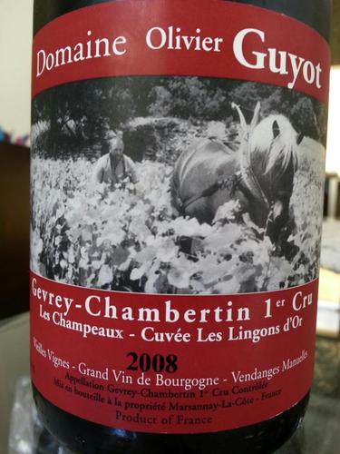 Gevrey-Chambertin 1er Cru Champeaux-Cuvée Les Lingons D'Or