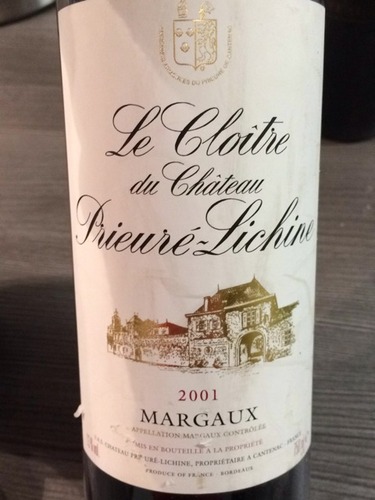 荔仙酒庄克罗瓦干红Le Cloitre du Chateau Prieure-Lichine