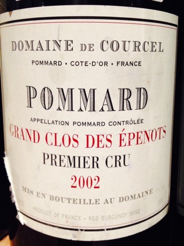 Domaine de Courcel Grand Clos des Epenots Pommard Premier Cru