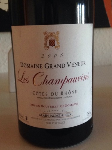 阿兰豪猎人庄罗纳河谷美酒园红葡萄酒Domaine Grand Veneur Les Champauvins Cotes du Rhone