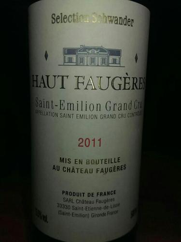 富爵酒庄副牌干红Haut Faugeres