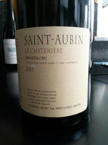 Pierre-Yves Colin-Morey La Chatenière Saint-Aubin Premier Cru