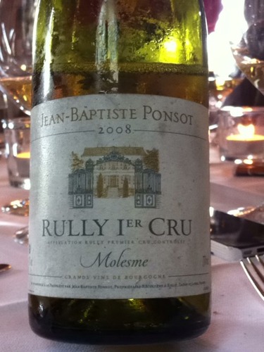 鹏霄酒庄湖伊茉莉园白葡萄酒Domaine Jean-Baptiste Ponsot Molesme Rully 1er Cru