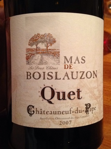 Mas de Boislauzon Chateauneuf du Pape Cuvee du Quet