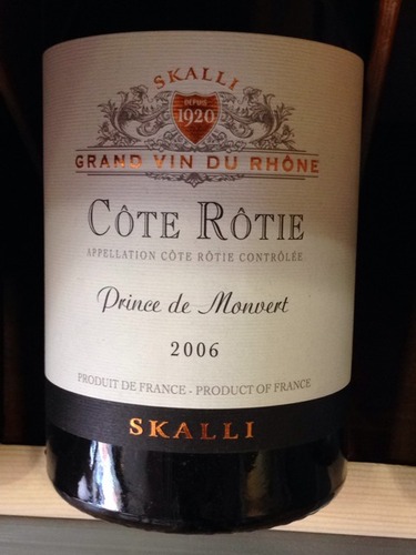 Grand Vin Du Rhone Côte Rotie Prince De Monvert