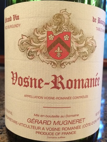 吉哈慕爱沃恩罗曼尼干红Domaine Gerard Mugneret Vosne-Romanee