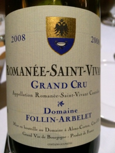 Domaine Follin-Arbelet Romanee-Saint-Vivant Grand Cru