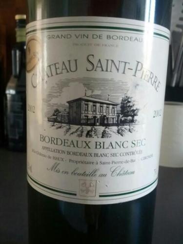 Chateau Saint-Pierre Bordeaux Blanc Sec