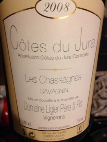 Vignerons Les Chassagnes Côtes Du jura Savagnin