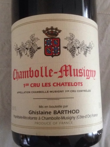 巴松庄园香波蜜思妮一级园干红Ghislaine Barthod Chambolle-Musigny 1er Cru Les Chatelots