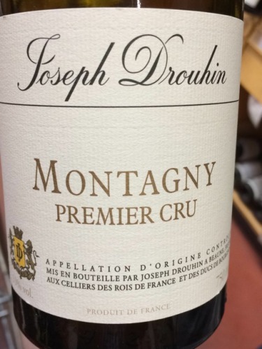 约瑟夫杜鲁安酒庄蒙塔尼一级园干白Joseph Drouhin Montagny Premier Cru