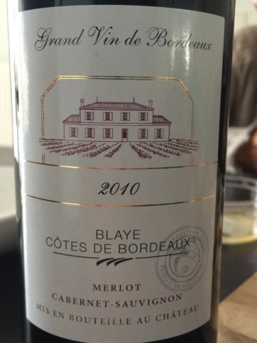 Grand Vin De Bordeaux Côtes De Blaye Merlot Cabernet Sauvignon