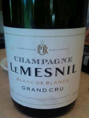 Champagne Grand Cru Brut Le Mesnil-Sur-Oger Blanc de Blancs