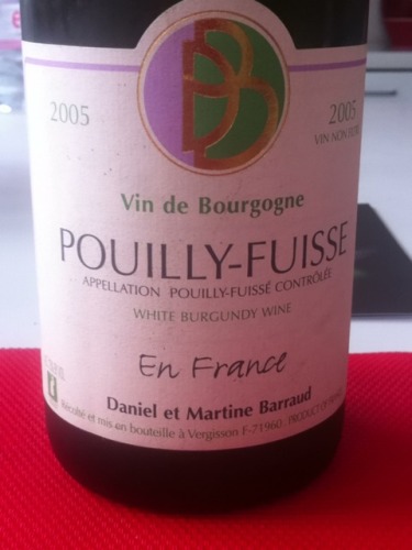 普伊富溪法国园干白Domaine Barraud Pouilly Fuisse En France