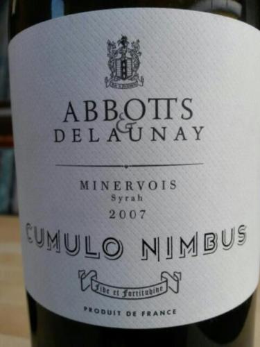 Abbotts & Delaunay Minervois Cumulo Nimbus