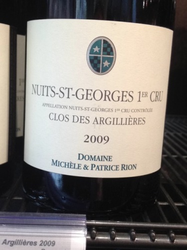 Domaine Patrice Rion Clos des Argillieres Nuits-Saint-Georges Premier Cru