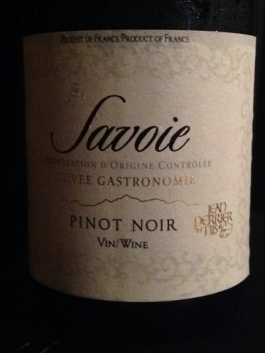 Cuvée Gastronomie Vieilles Vigne Mondeuse Savoie