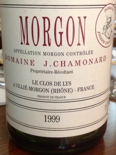 夏莫娜庄园莫尔贡村百合园博若莱干红Domaine J.Chamonard Morgon “Le Clos de Lys” 