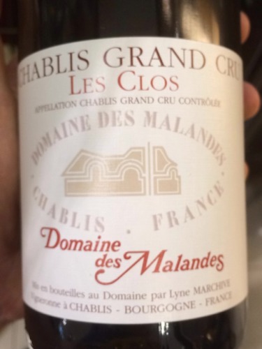 玛朗德酒庄夏布利特级园干白 Domaine des Malandes Chablis Grand Cru Les Clos