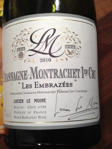 Les Embrazees Chassagne-Montrachet 1er Cru