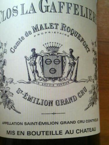 嘉斐酒庄副牌红葡萄酒Clos La Gaffeliere Saint Emilion Grand Cru