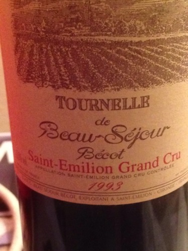 博塞贝戈庄园副牌干红Tournelle de Beau-Sejour Becot