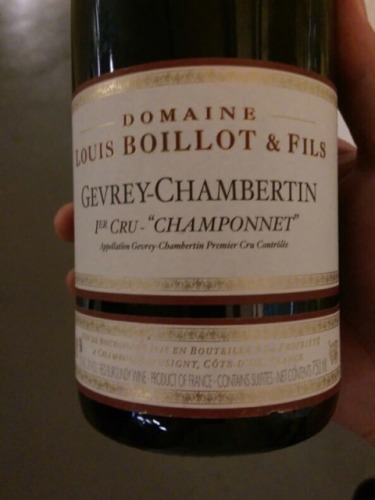 Domaine Louis Boillot Les Champonnets Gevrey-Chambertin 1er