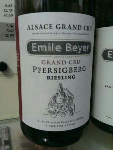 Grand Dru Pfersigberg Alsace Riesling