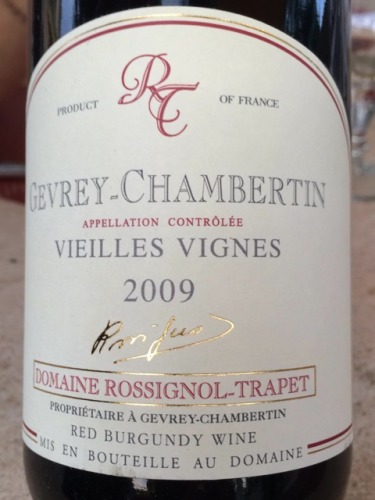 罗西诺尔·特拉佩哲维瑞香贝丹老藤干红Domaine Rossignol-Trapet Gevrey-Chambertin Vieilles Vignes 