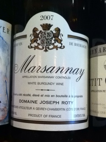 罗蒂庄园马山内干白Domaine Joseph Roty Marsannay Blanc