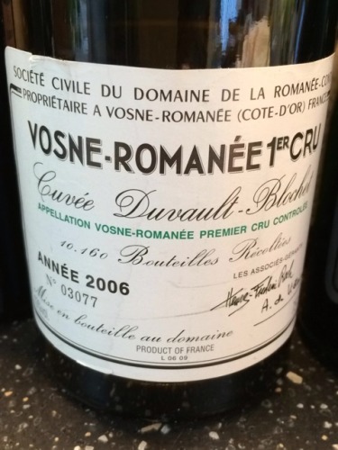 罗曼尼·康帝杜沃-布洛歇干红Domaine de la Romanee-Conti Cuvee Duvault Blochet